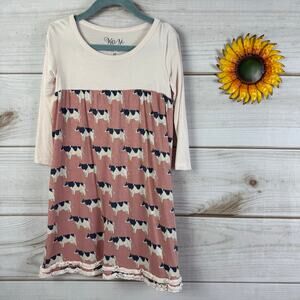Kozi & Co Girls‎ Cow Bamboo Dress 4T